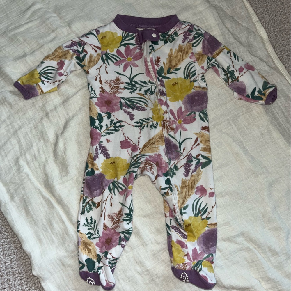 Burt’s bees zippered footie